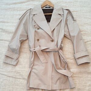 Classic Beige Trench Coat, S